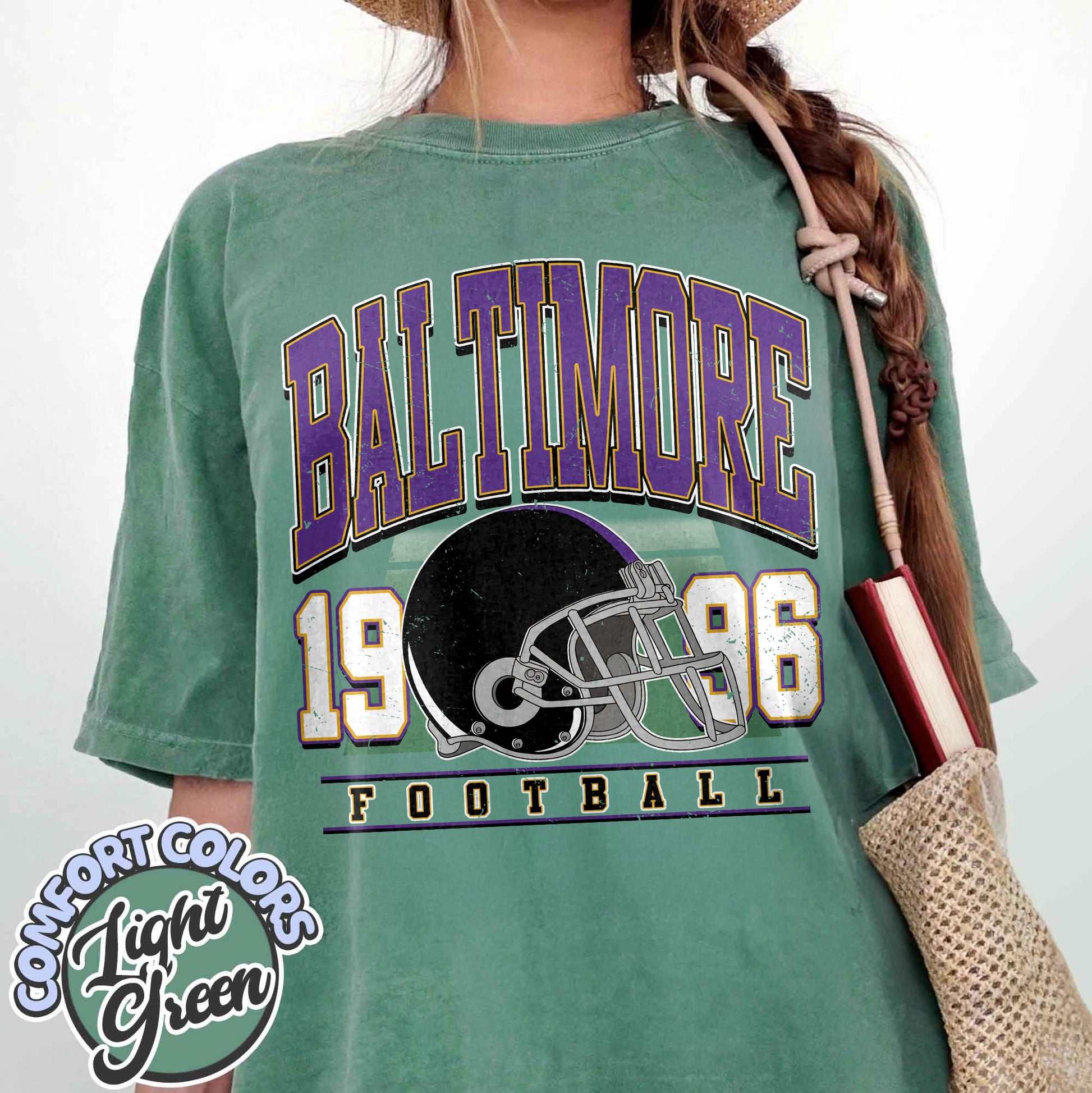 Unisex Baltimore football vintage t-shirt for men and women