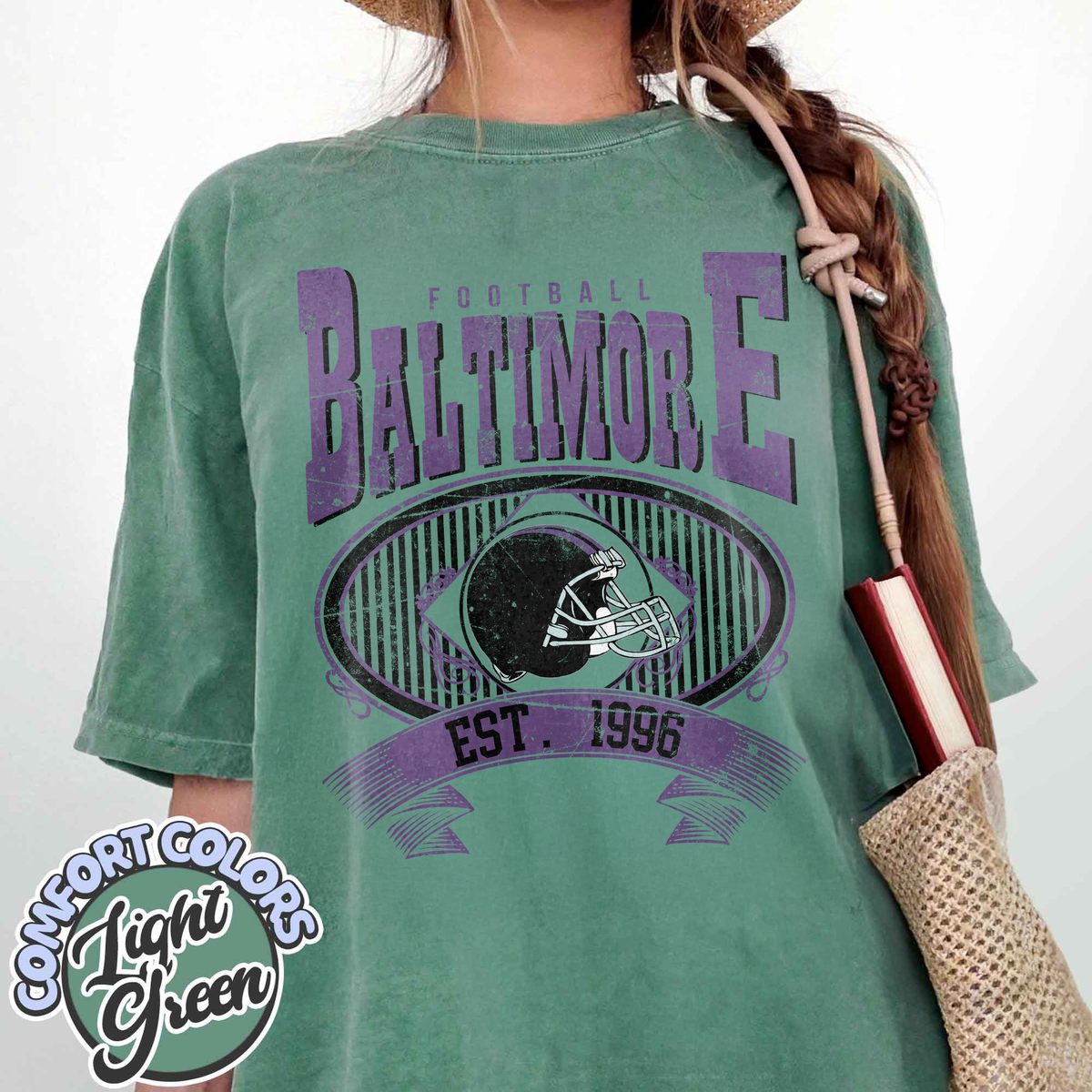 Unisex Baltimore football vintage t-shirt for men and women