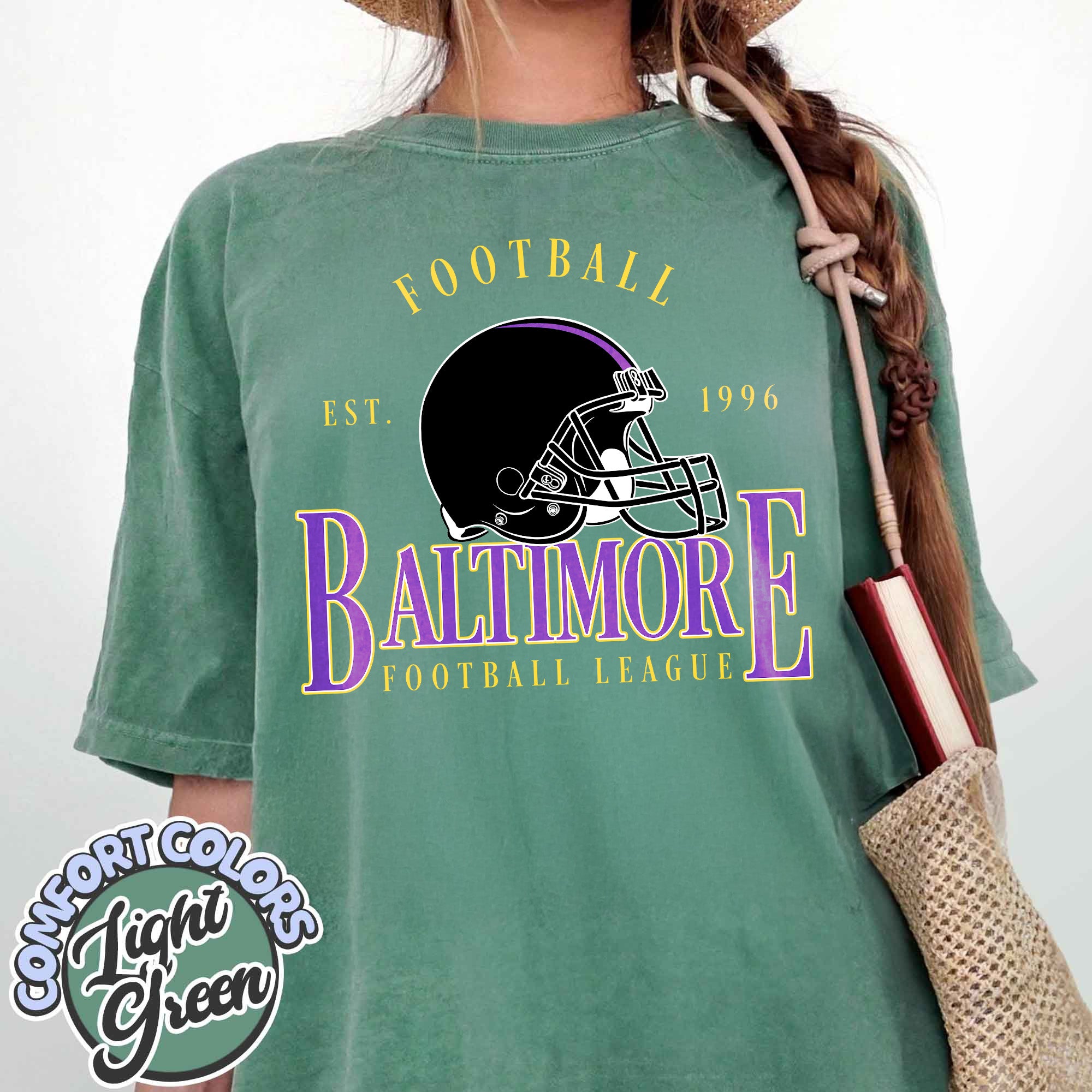 Unisex Baltimore football vintage t-shirt for men and women