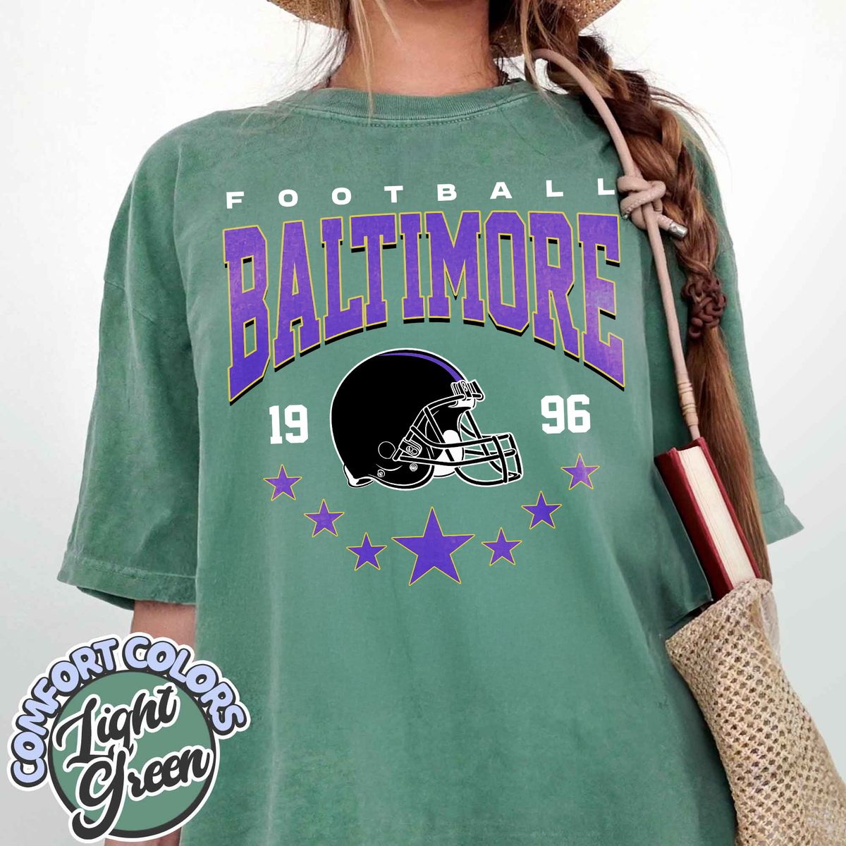 Unisex Baltimore football vintage t-shirt for men and women