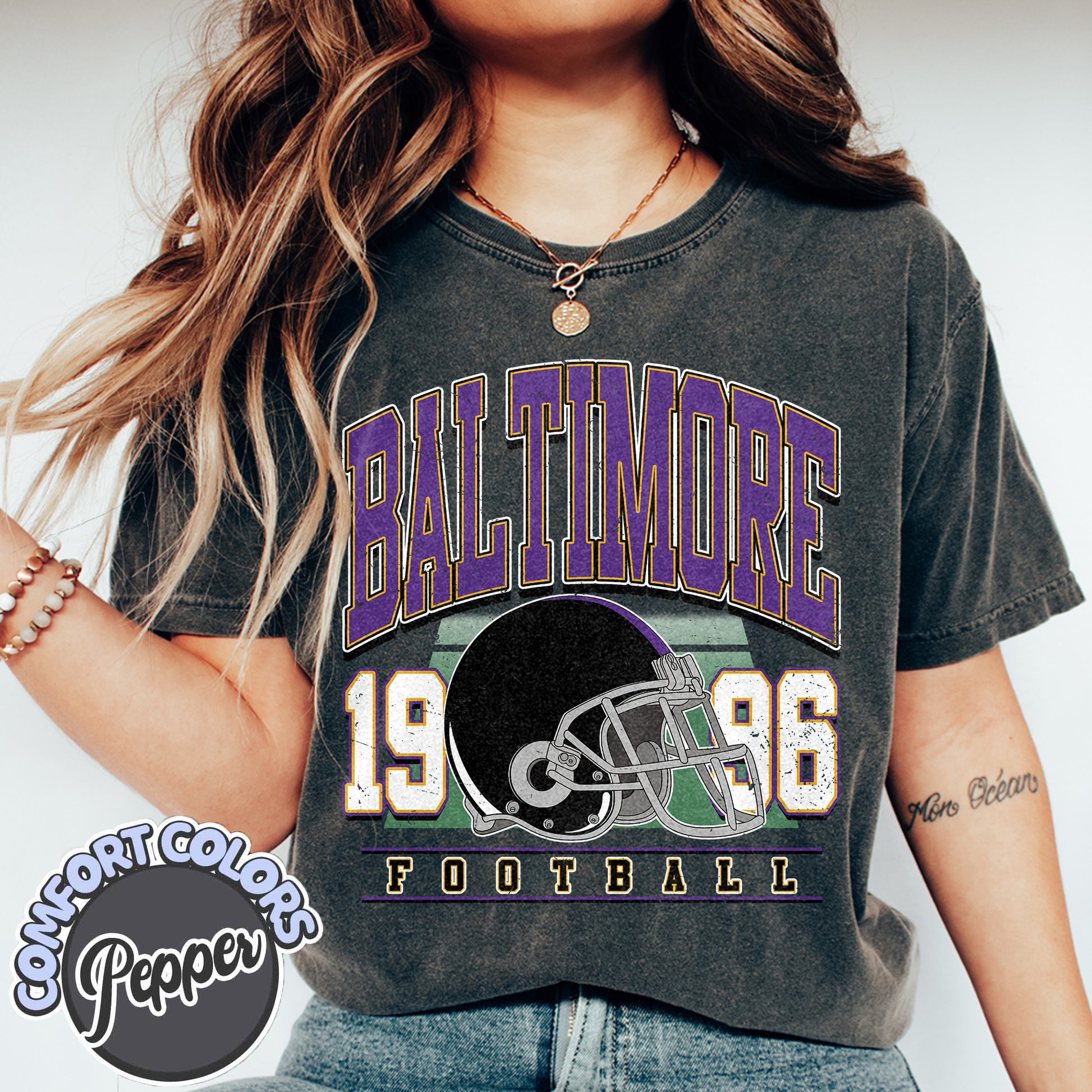 Unisex Baltimore football vintage t-shirt for men and women