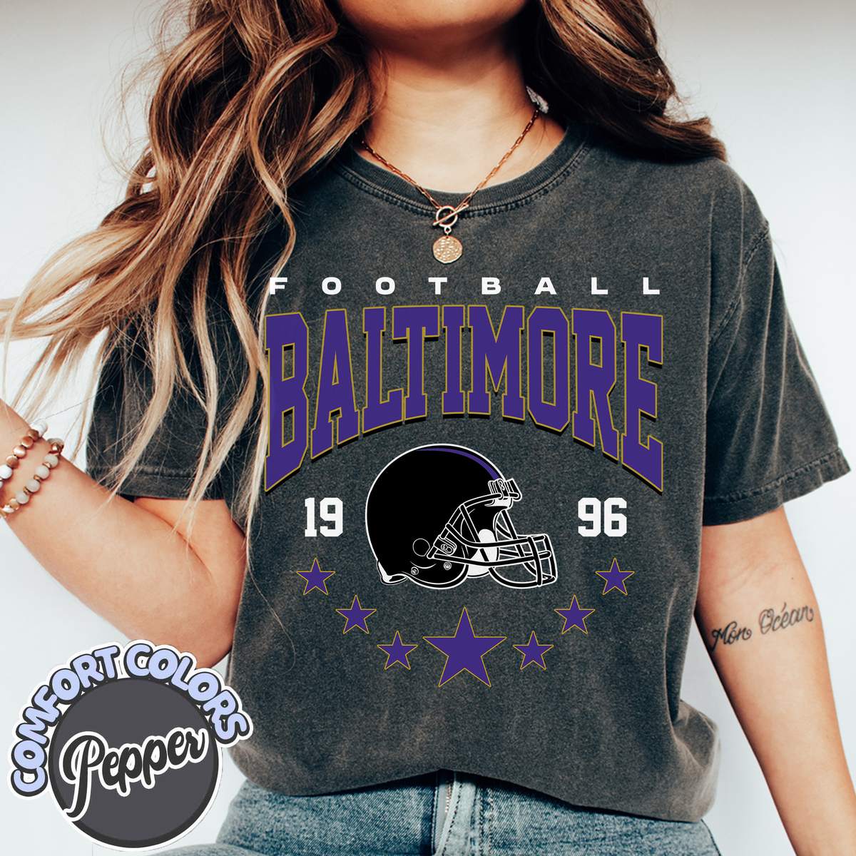 Unisex Baltimore football vintage t-shirt for men and women
