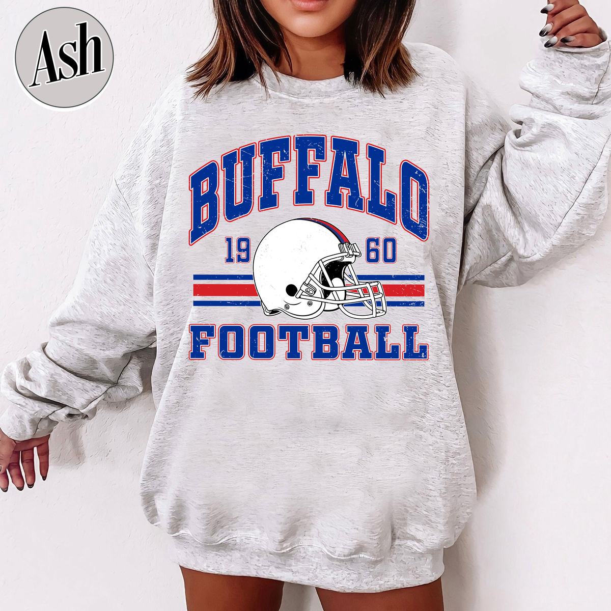 Unisex Buffalo football vintage crewneck sweatshirt for men and women