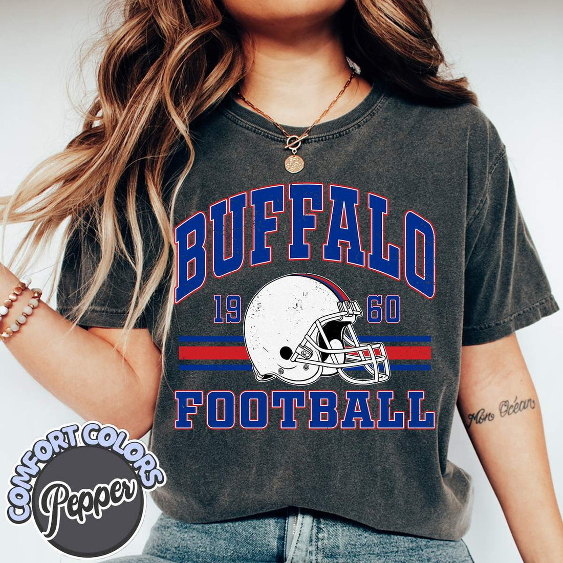 Unisex Buffalo football vintage t-shirt for men and women