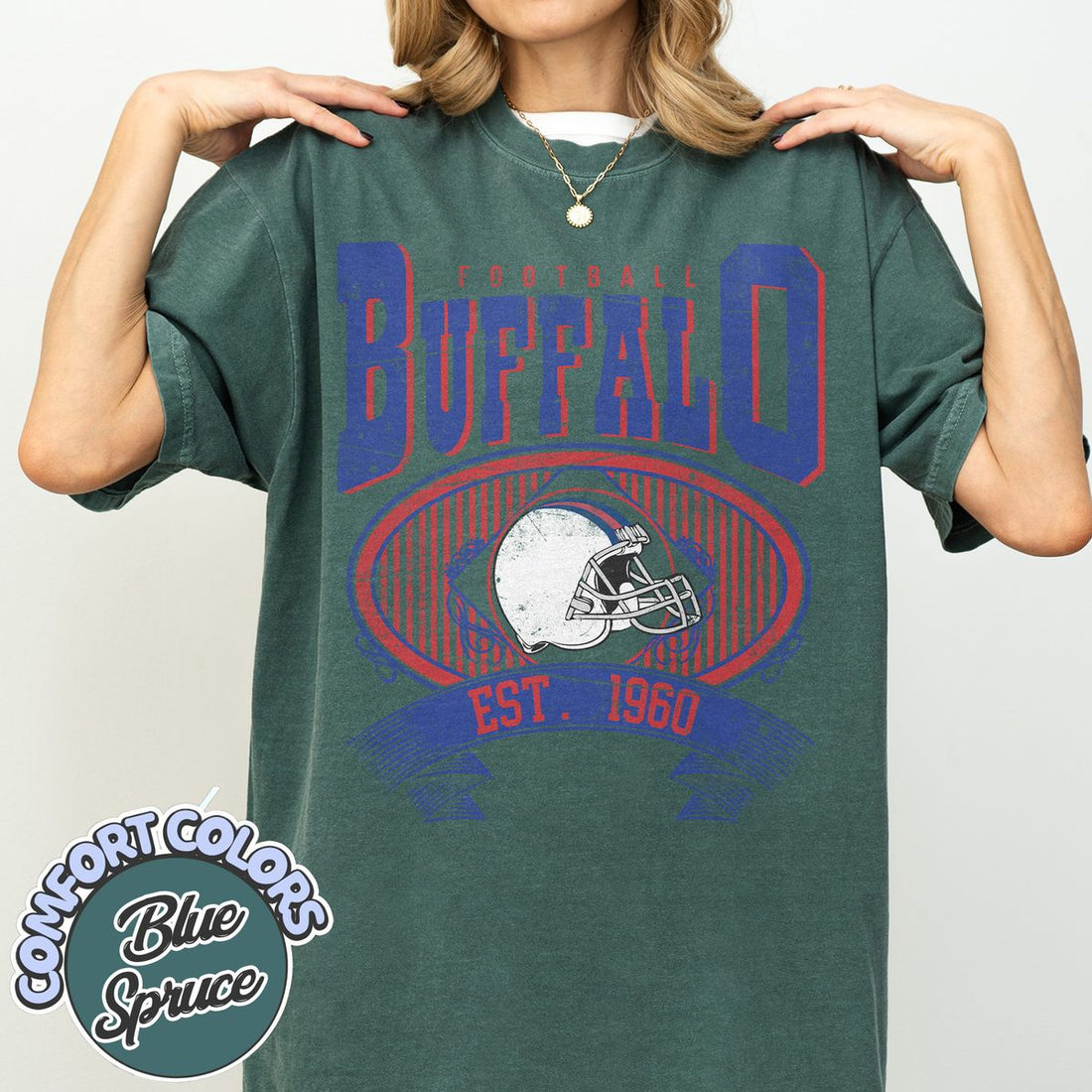 Unisex Buffalo football vintage t-shirt for men and women