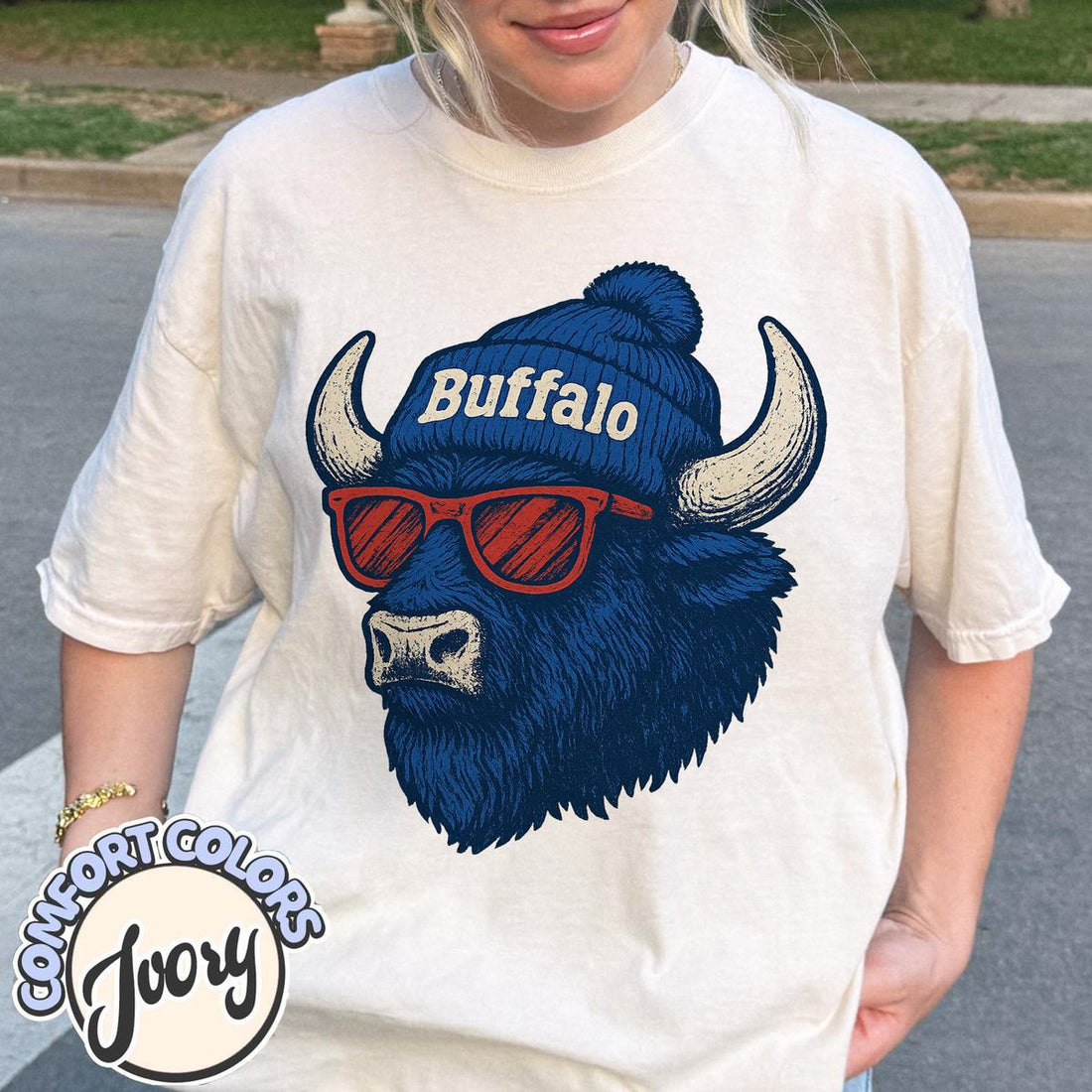 Unisex Buffalo football vintage t-shirt for men and women