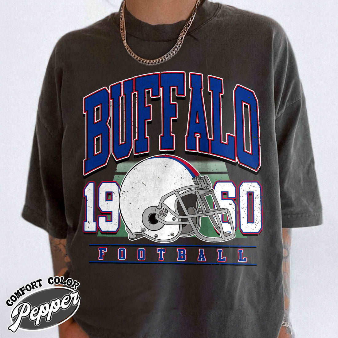 Unisex Buffalo football vintage t-shirt for men and women