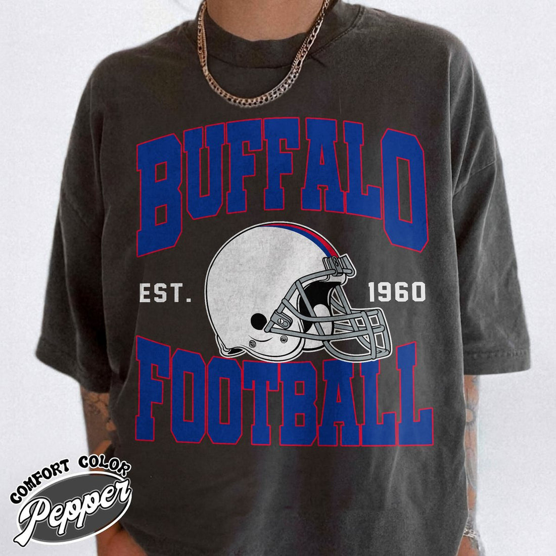 Unisex Buffalo football vintage t-shirt for men and women