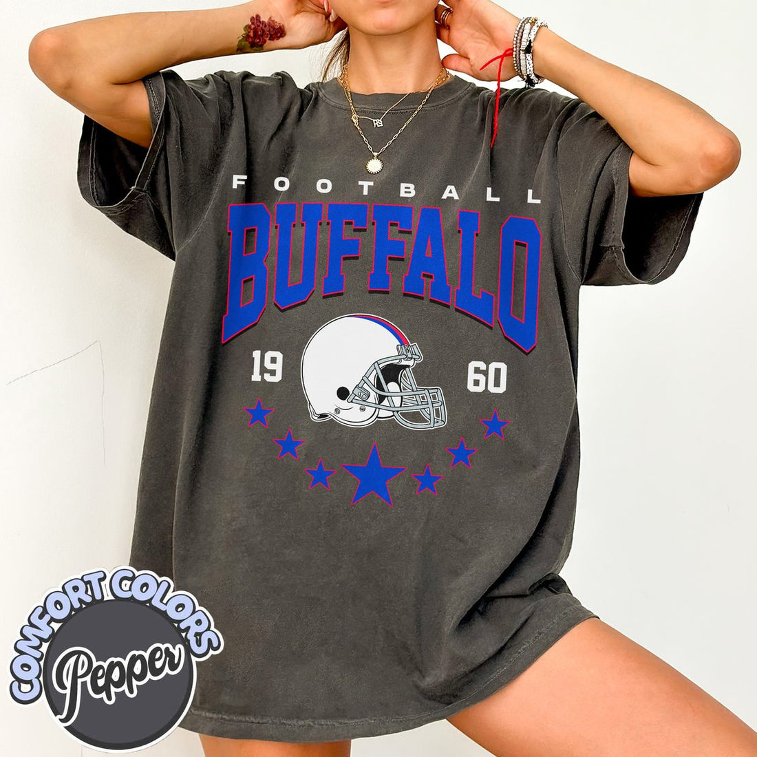 Unisex Buffalo football vintage t-shirt for men and women