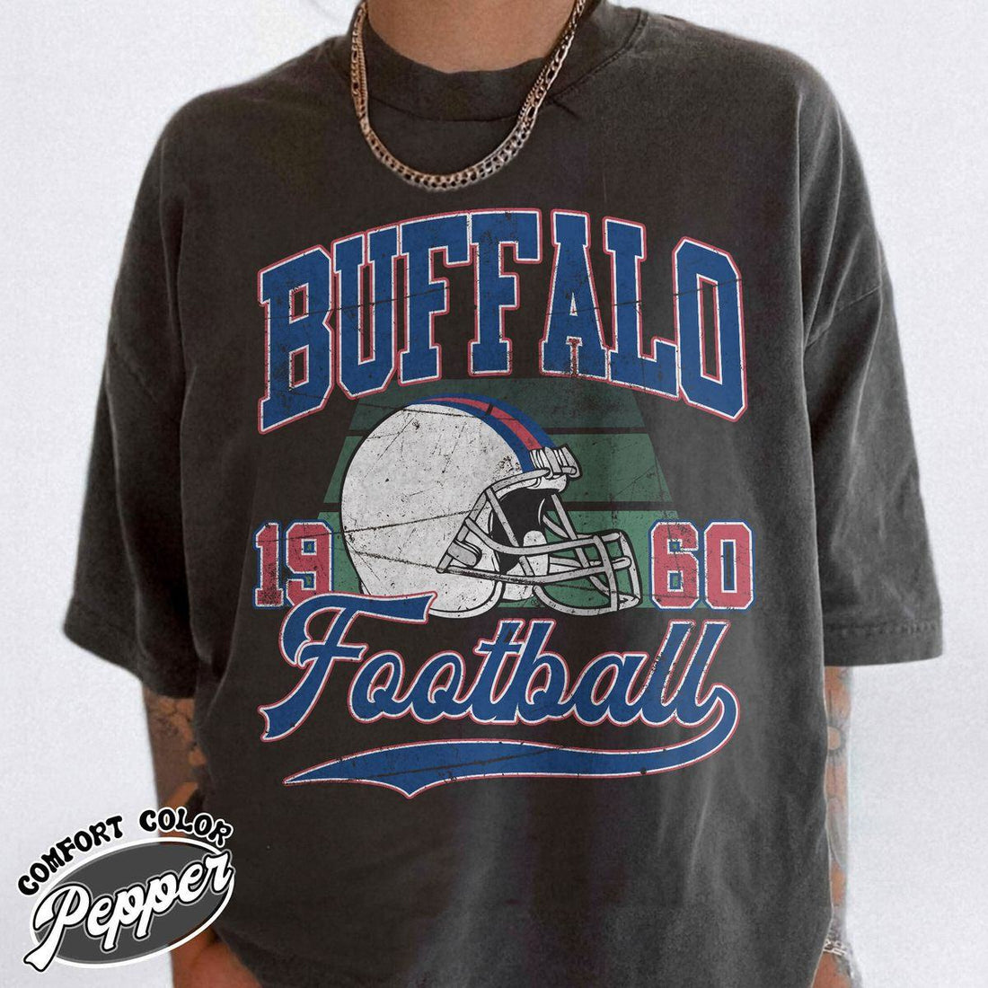 Unisex Buffalo football vintage t-shirt for men and women