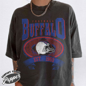 Unisex Buffalo football vintage t-shirt for men and women