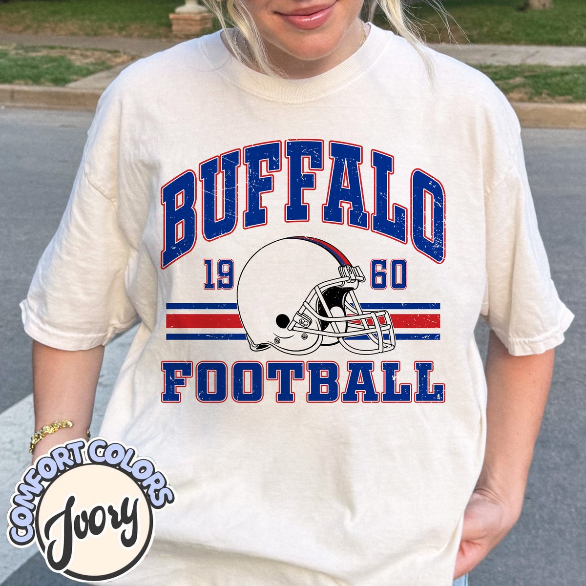 Unisex Buffalo football vintage t-shirt for men and women