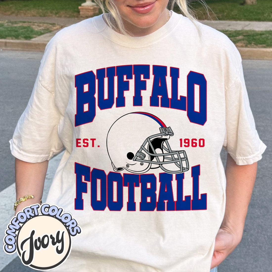 Unisex Buffalo football vintage t-shirt for men and women