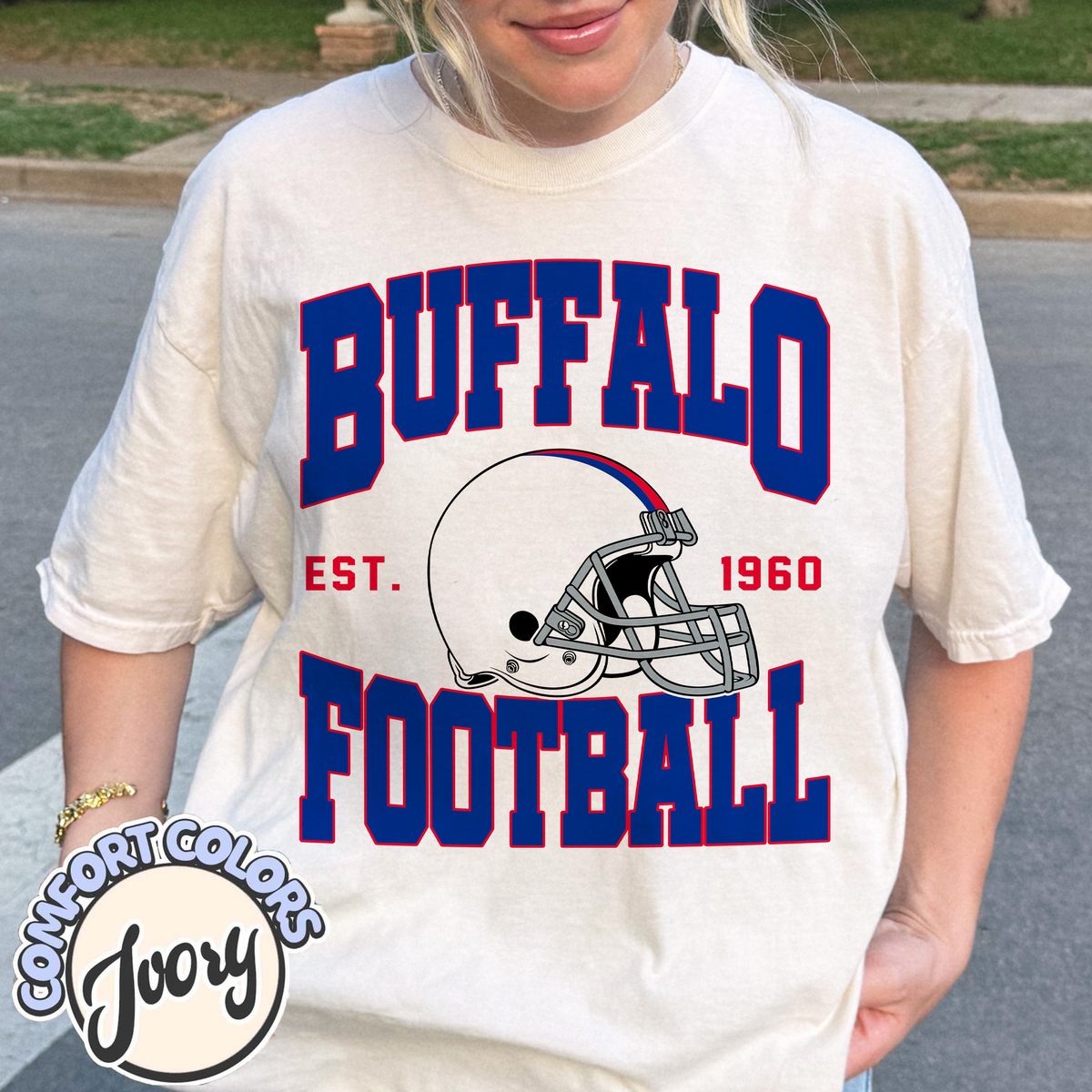 Unisex Buffalo football vintage t-shirt for men and women