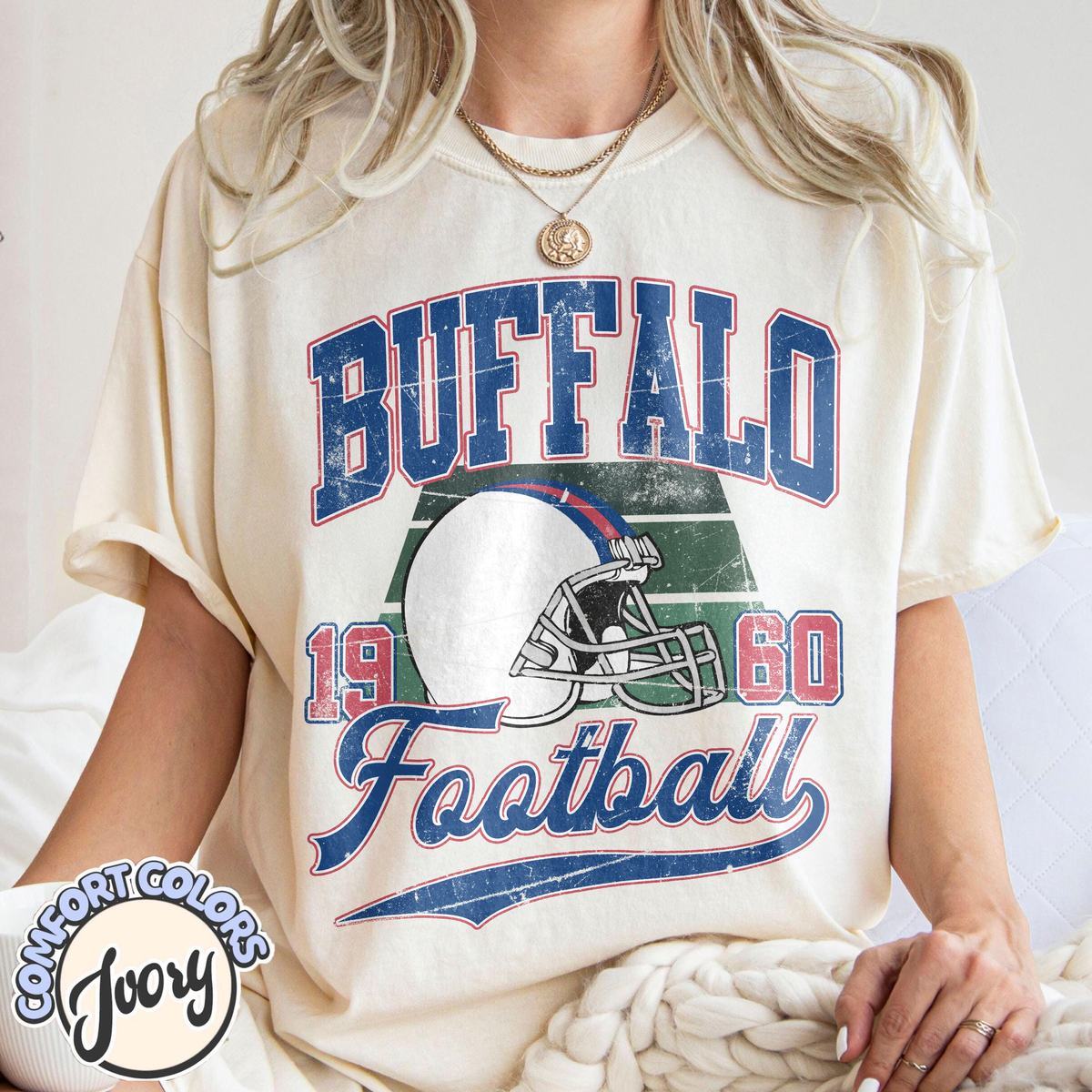 Unisex Buffalo football vintage t-shirt for men and women