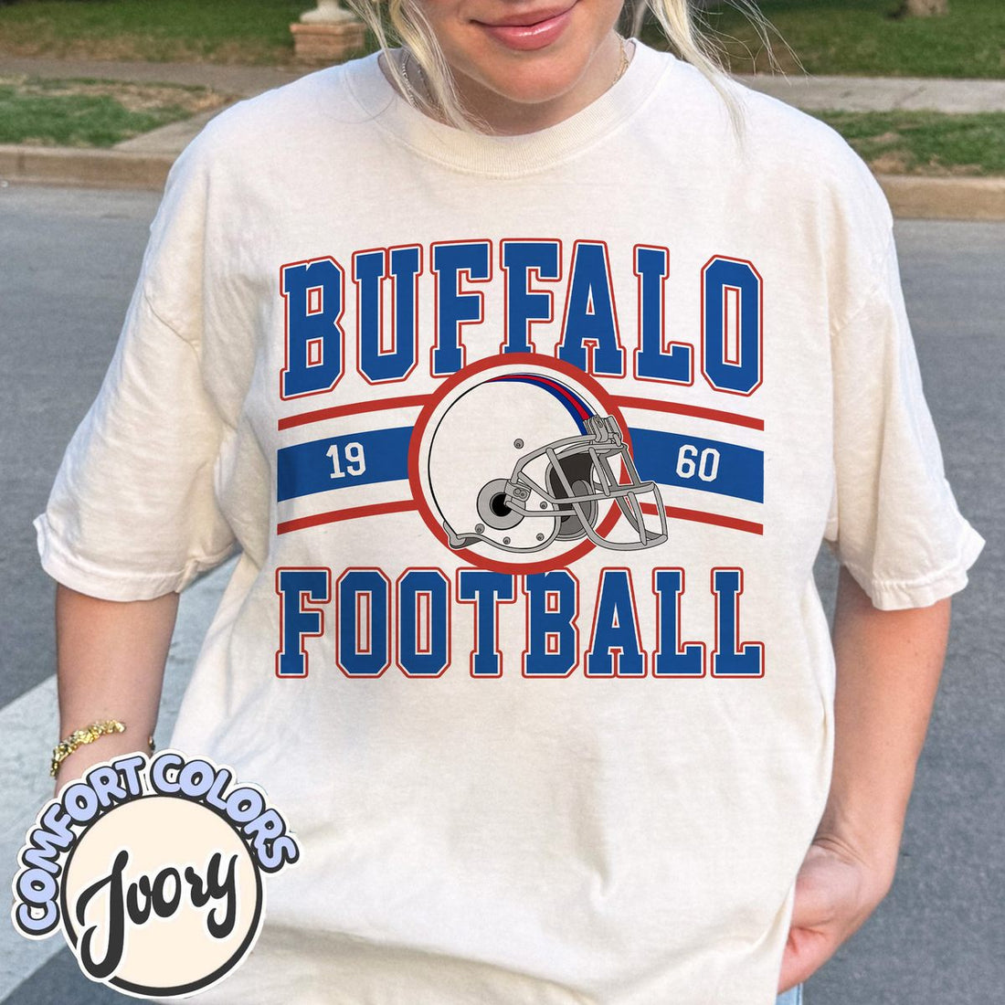 Unisex Buffalo football vintage t-shirt for men and women