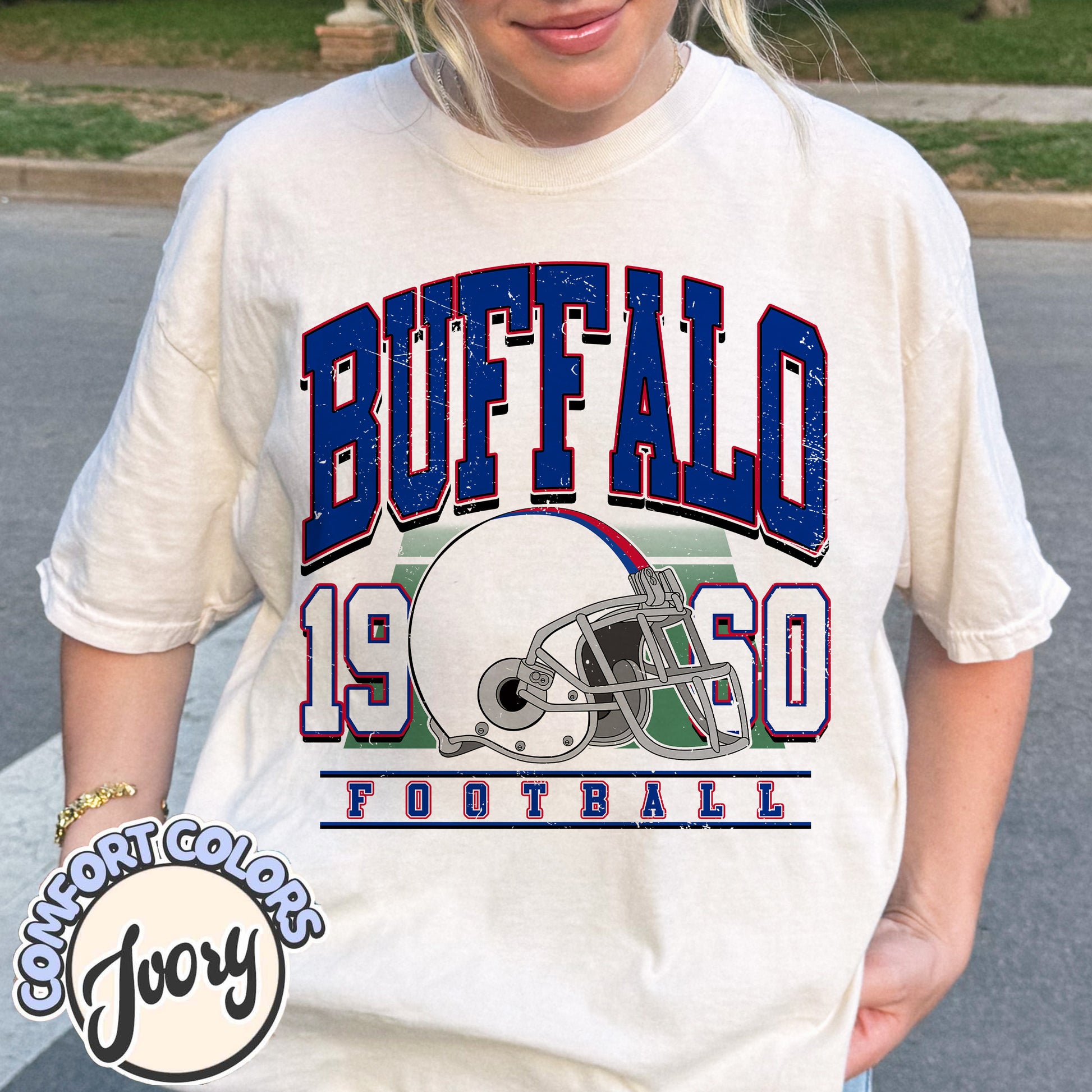 Unisex Buffalo football vintage t-shirt for men and women