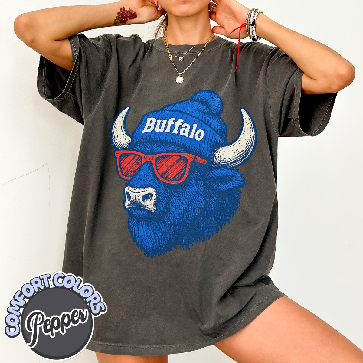 Unisex Buffalo football vintage t-shirt for men and women