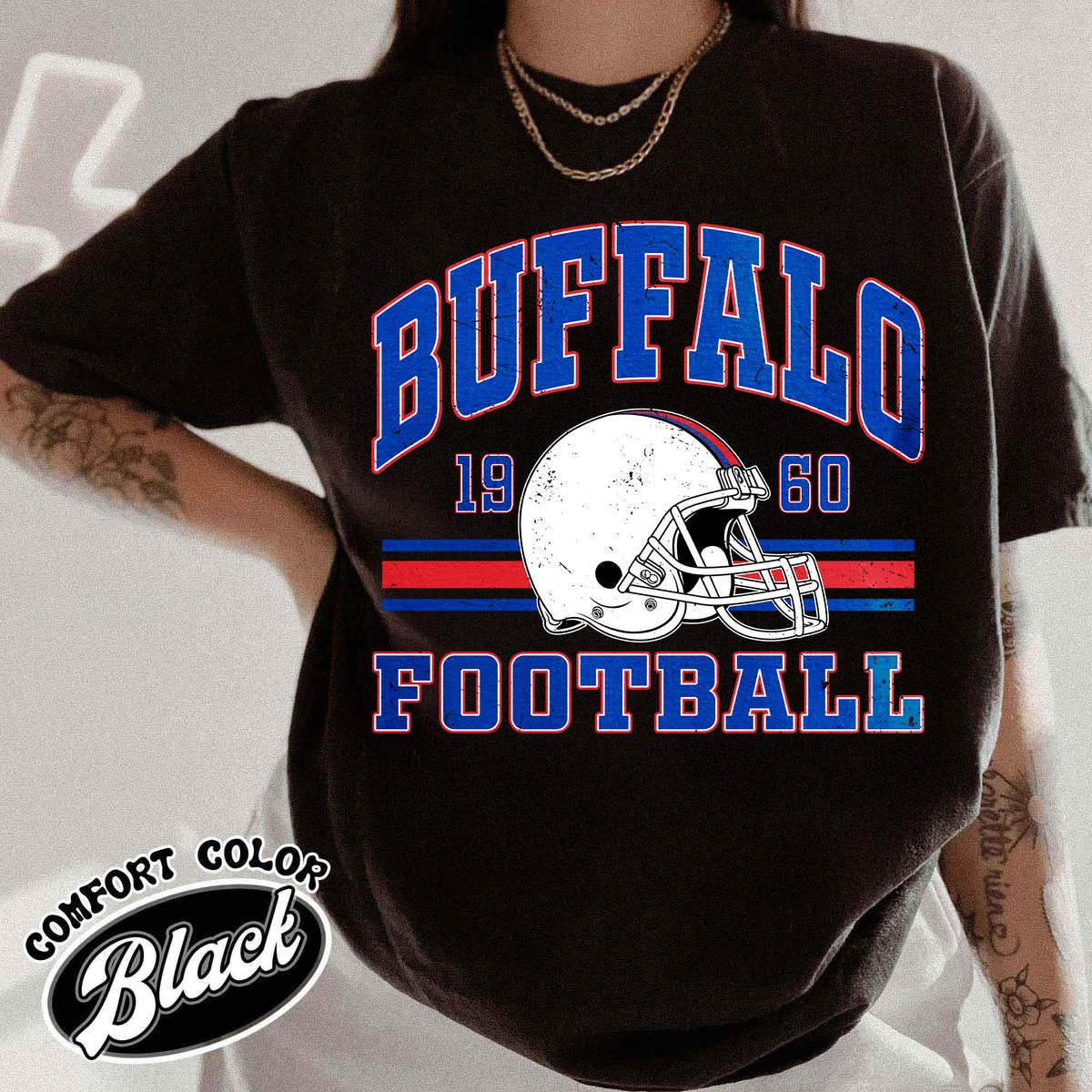 Unisex Buffalo football vintage t-shirt for men and women