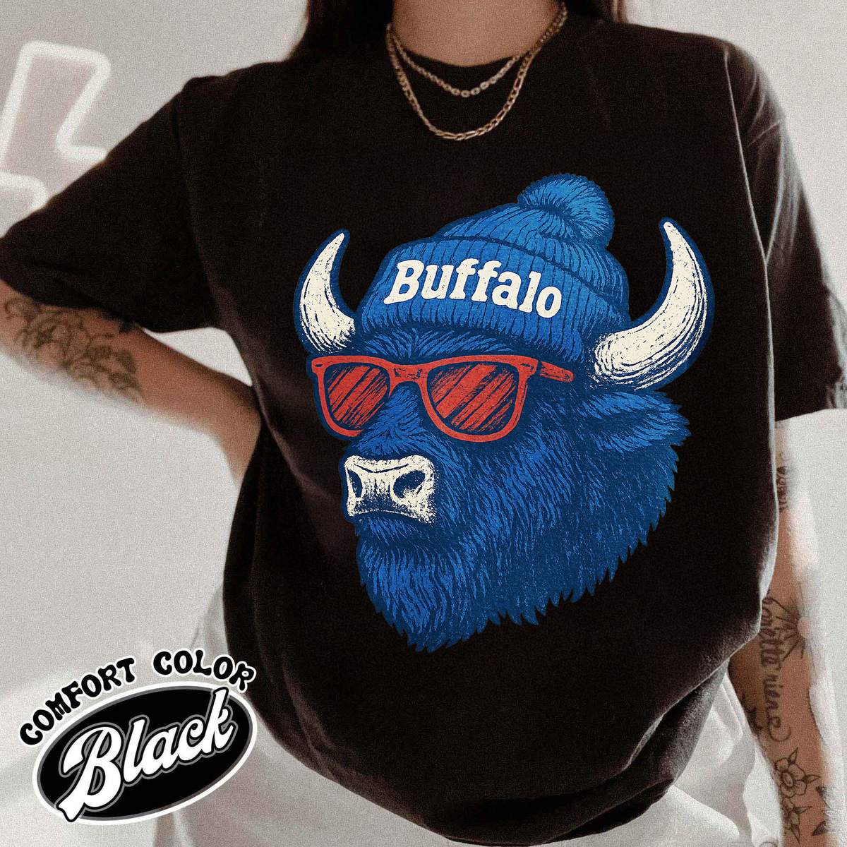 Unisex Buffalo football vintage t-shirt for men and women