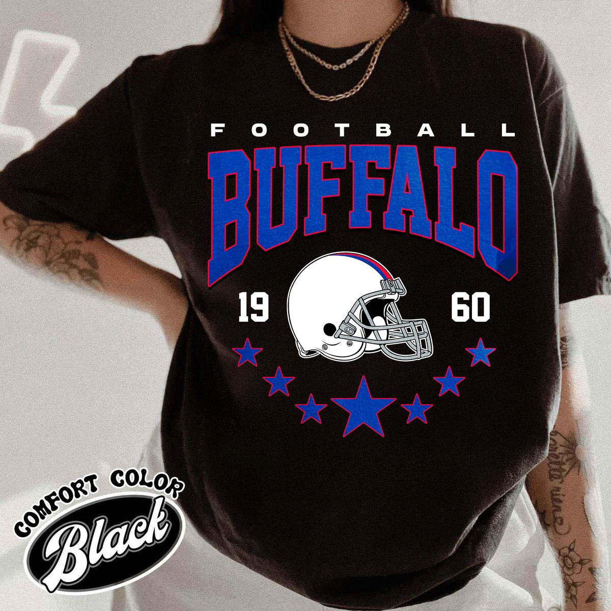 Unisex Buffalo football vintage t-shirt for men and women