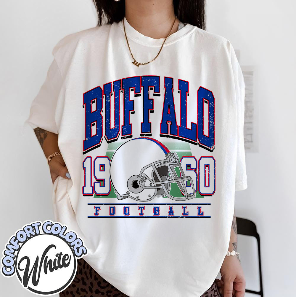 Unisex Buffalo football vintage t-shirt for men and women