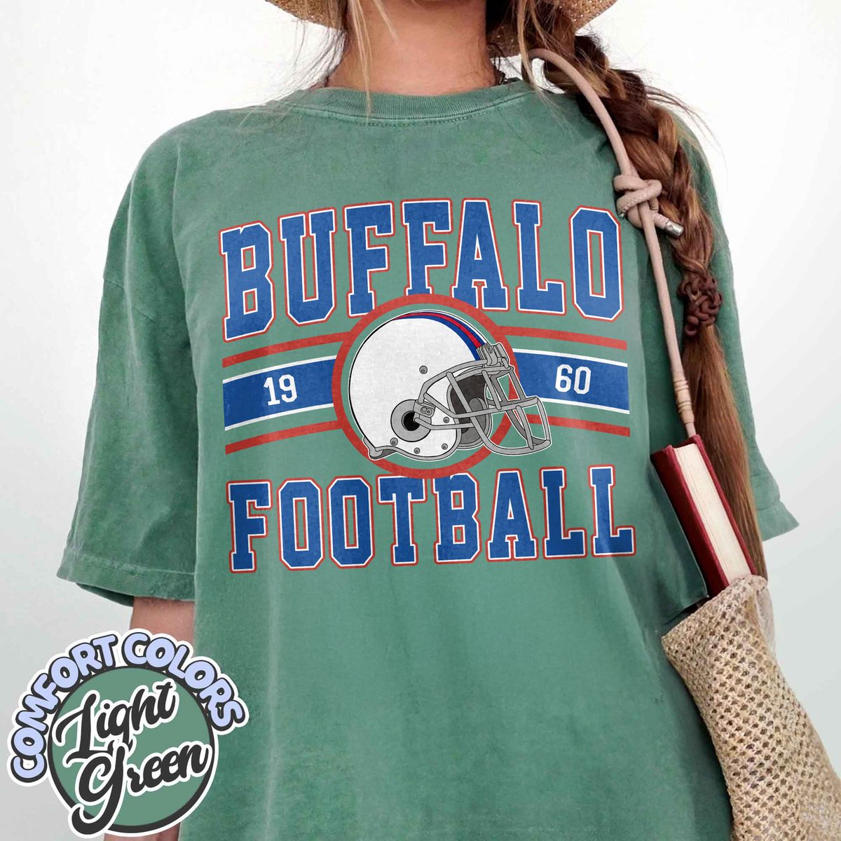 Unisex Buffalo football vintage t-shirt for men and women