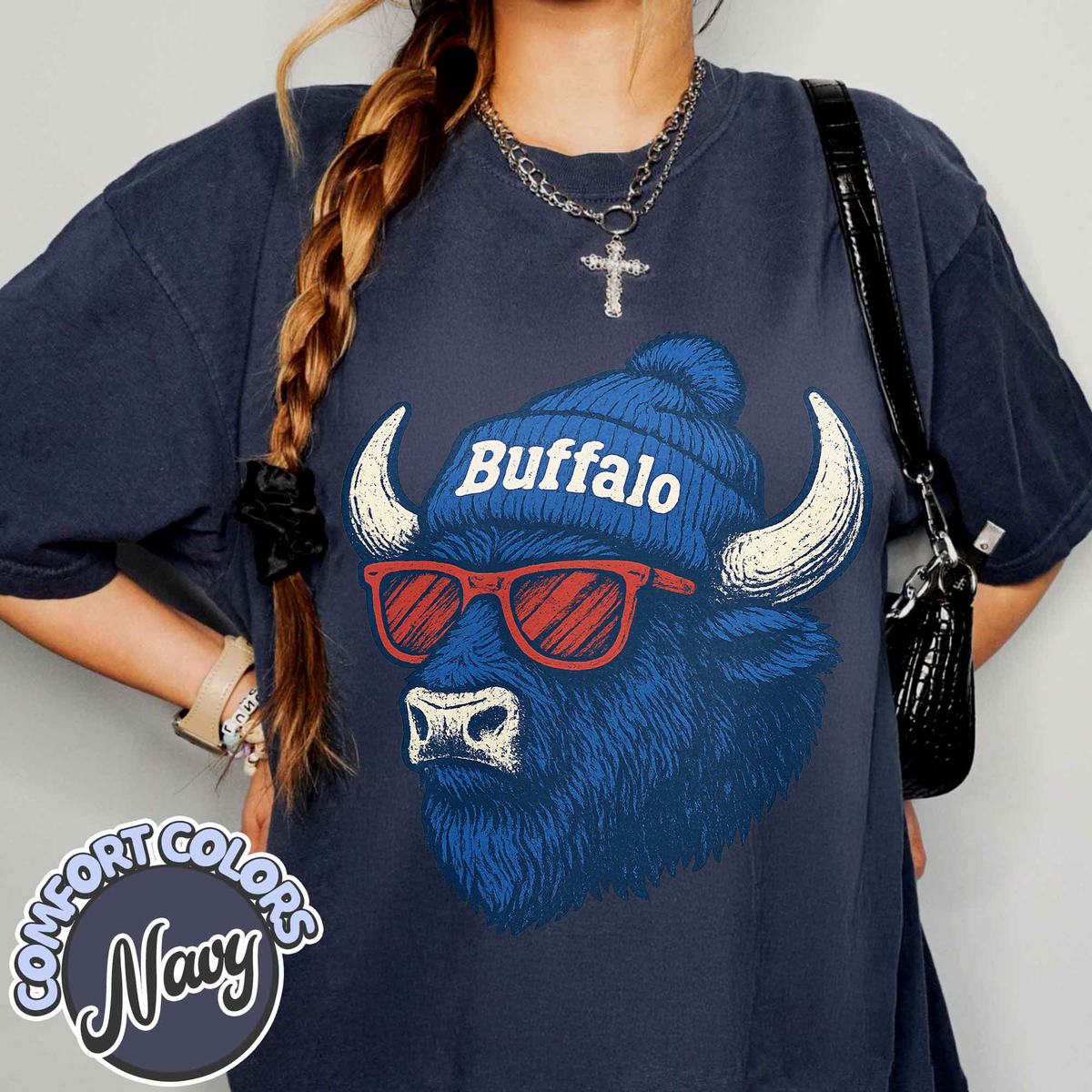 Unisex Buffalo football vintage t-shirt for men and women