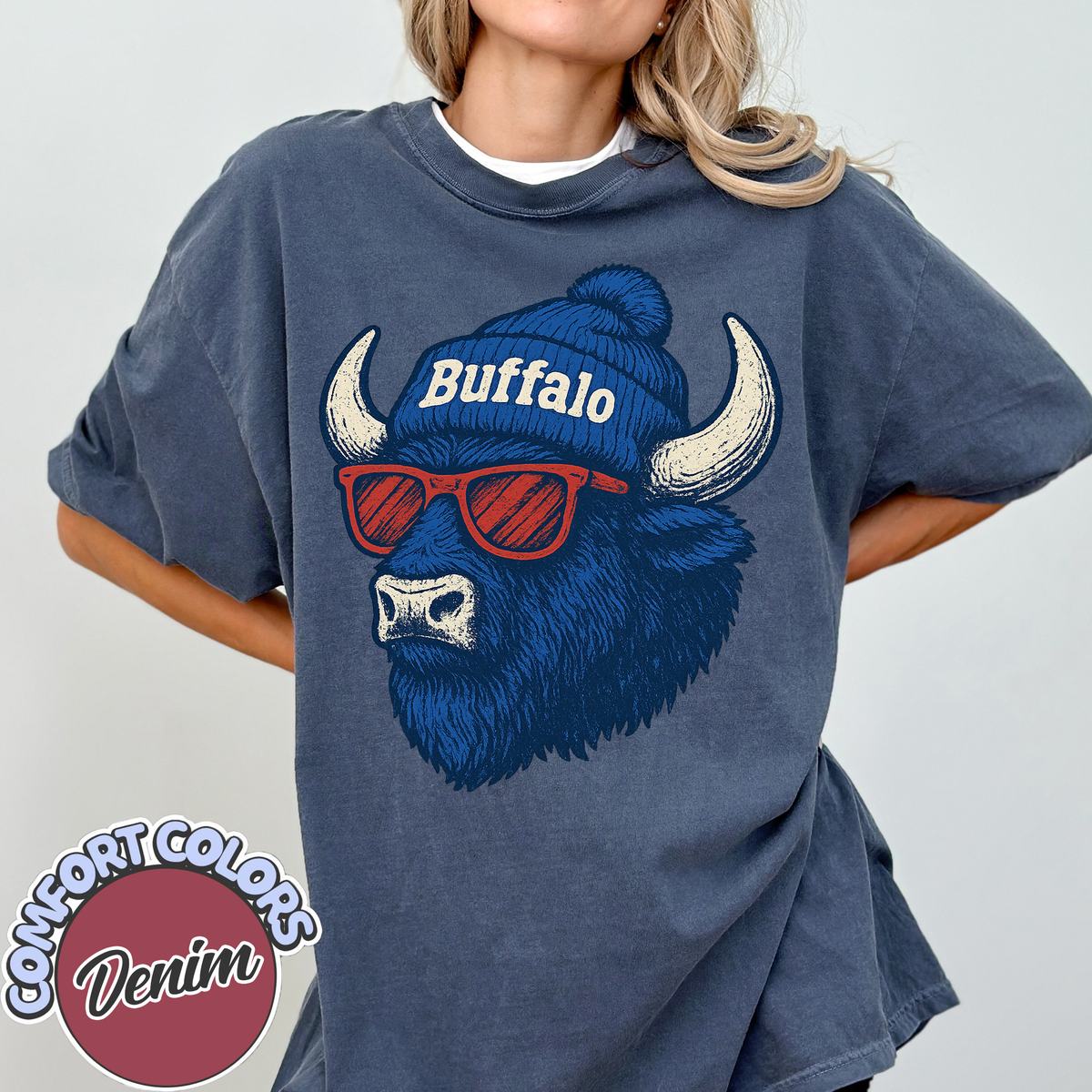 Unisex Buffalo football vintage t-shirt for men and women