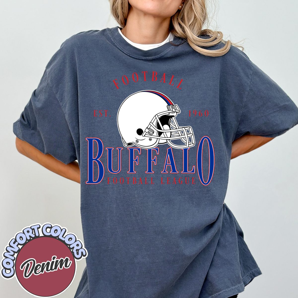 Unisex Buffalo football vintage t-shirt for men and women