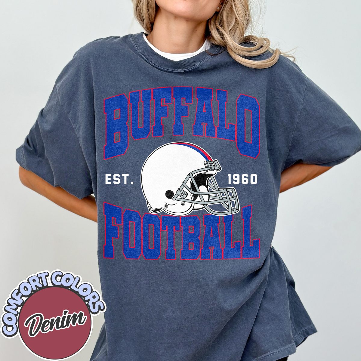 Unisex Buffalo football vintage t-shirt for men and women
