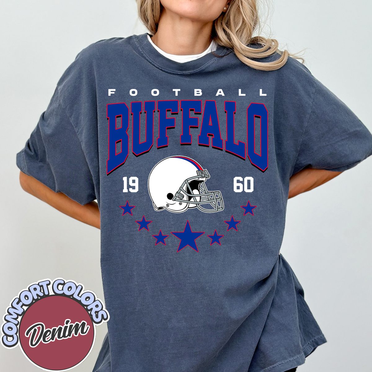 Unisex Buffalo football vintage t-shirt for men and women
