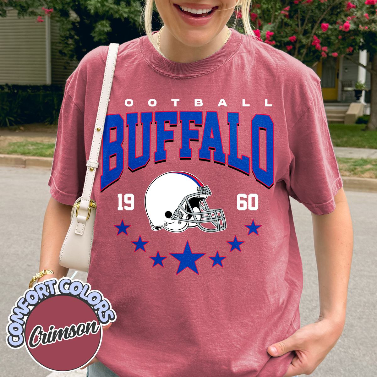 Unisex Buffalo football vintage t-shirt for men and women