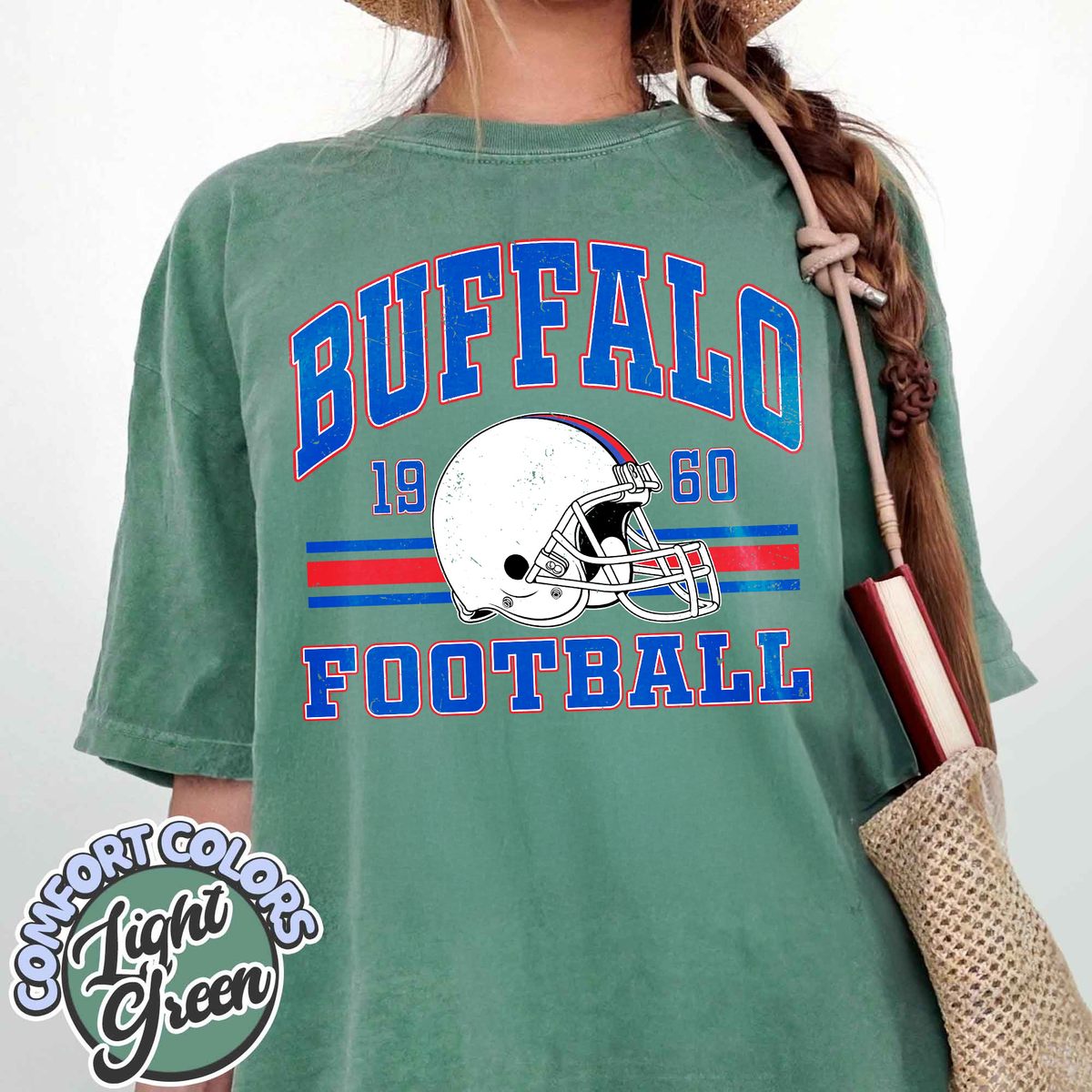Unisex Buffalo football vintage t-shirt for men and women