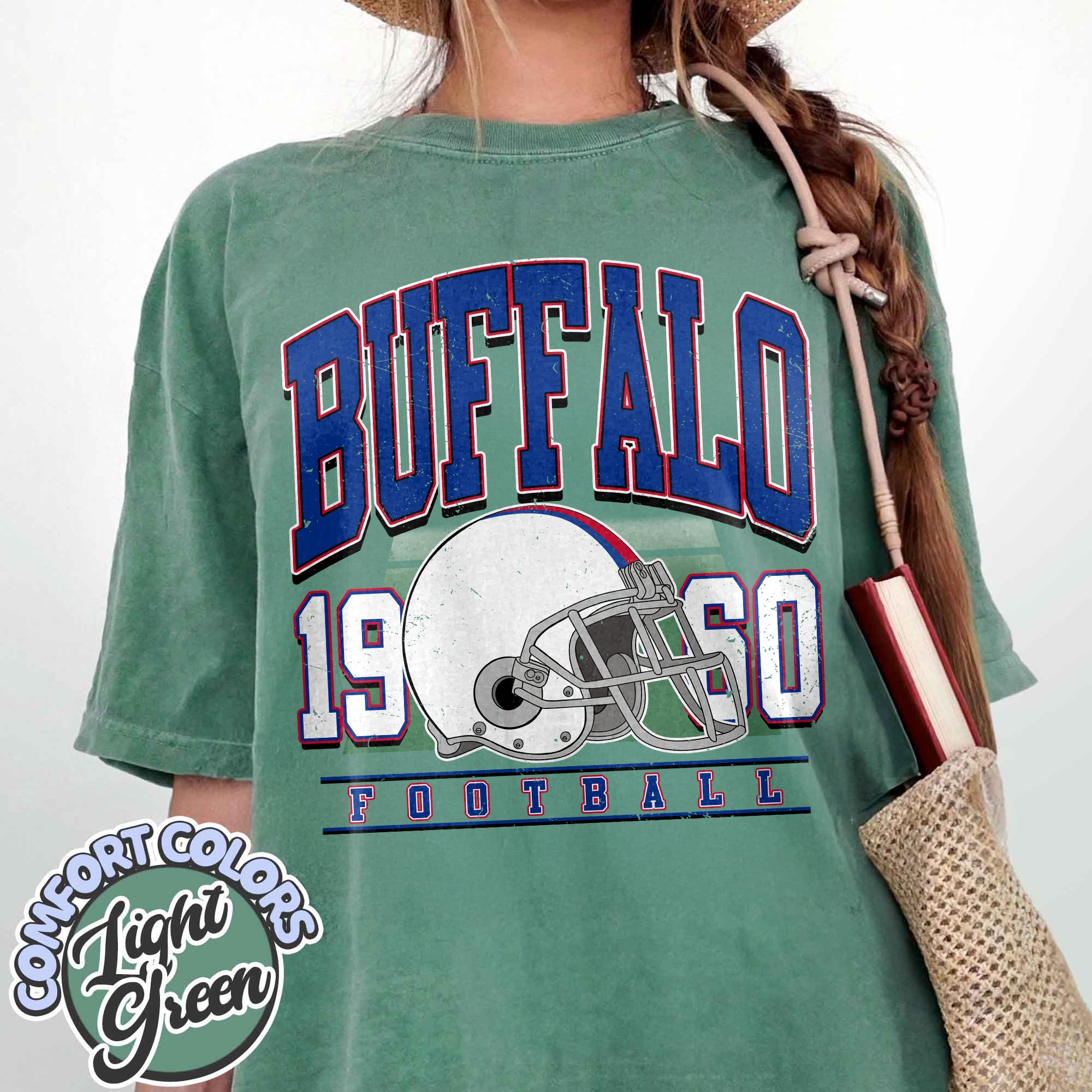 Unisex Buffalo football vintage t-shirt for men and women