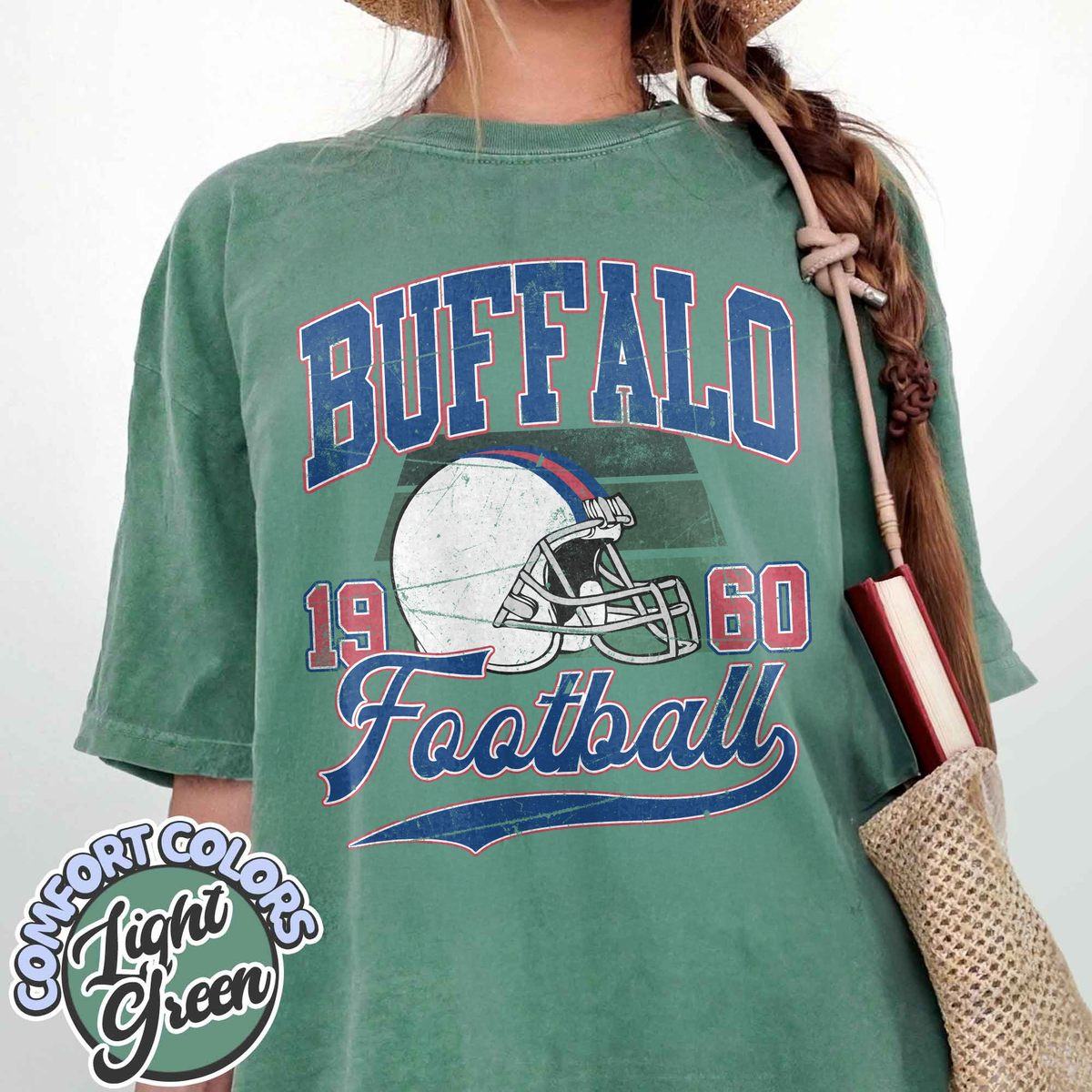 Unisex Buffalo football vintage t-shirt for men and women