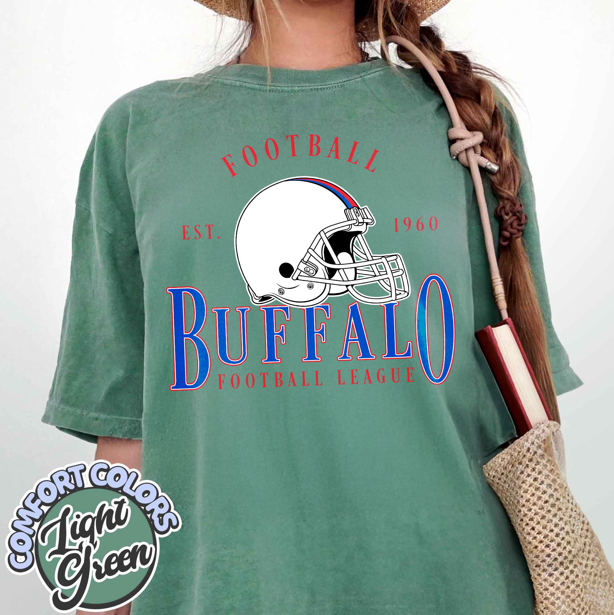 Unisex Buffalo football vintage t-shirt for men and women