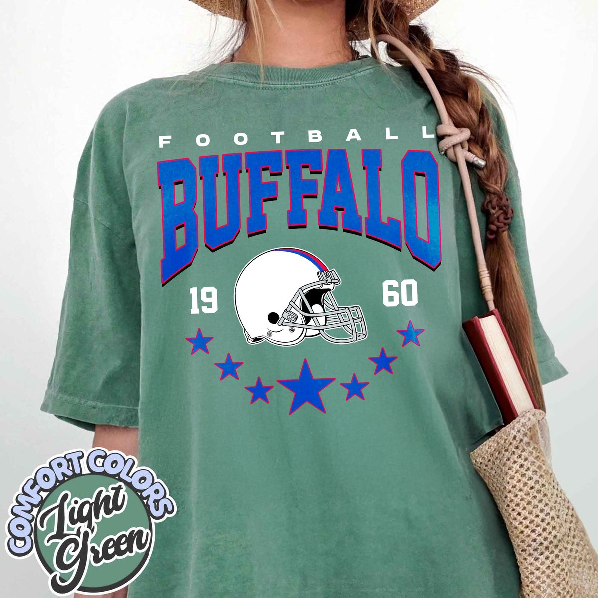Unisex Buffalo football vintage t-shirt for men and women