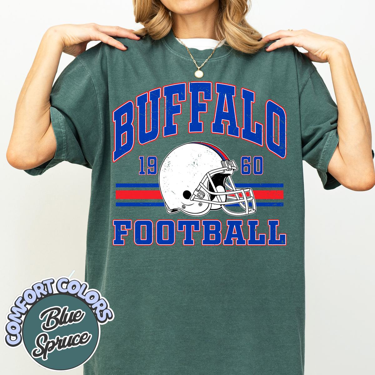 Unisex Buffalo football vintage t-shirt for men and women