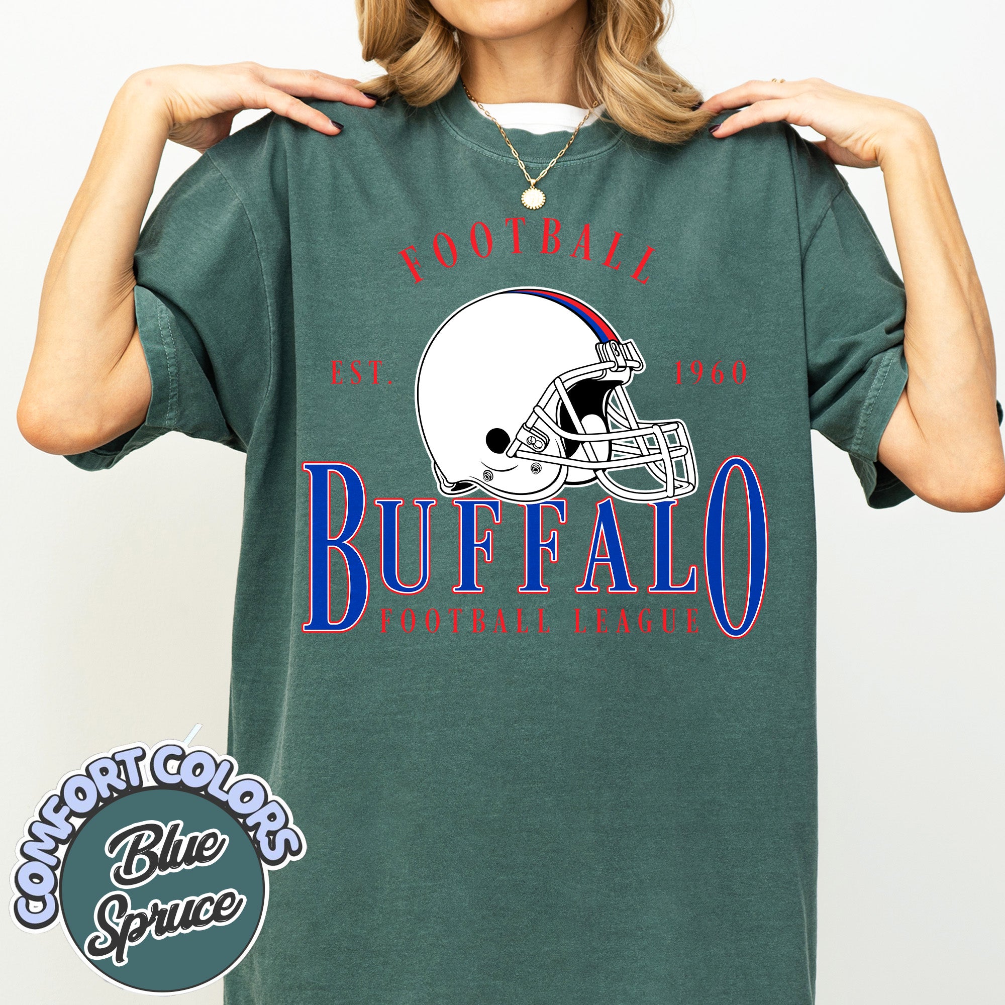 Unisex Buffalo football vintage t-shirt for men and women