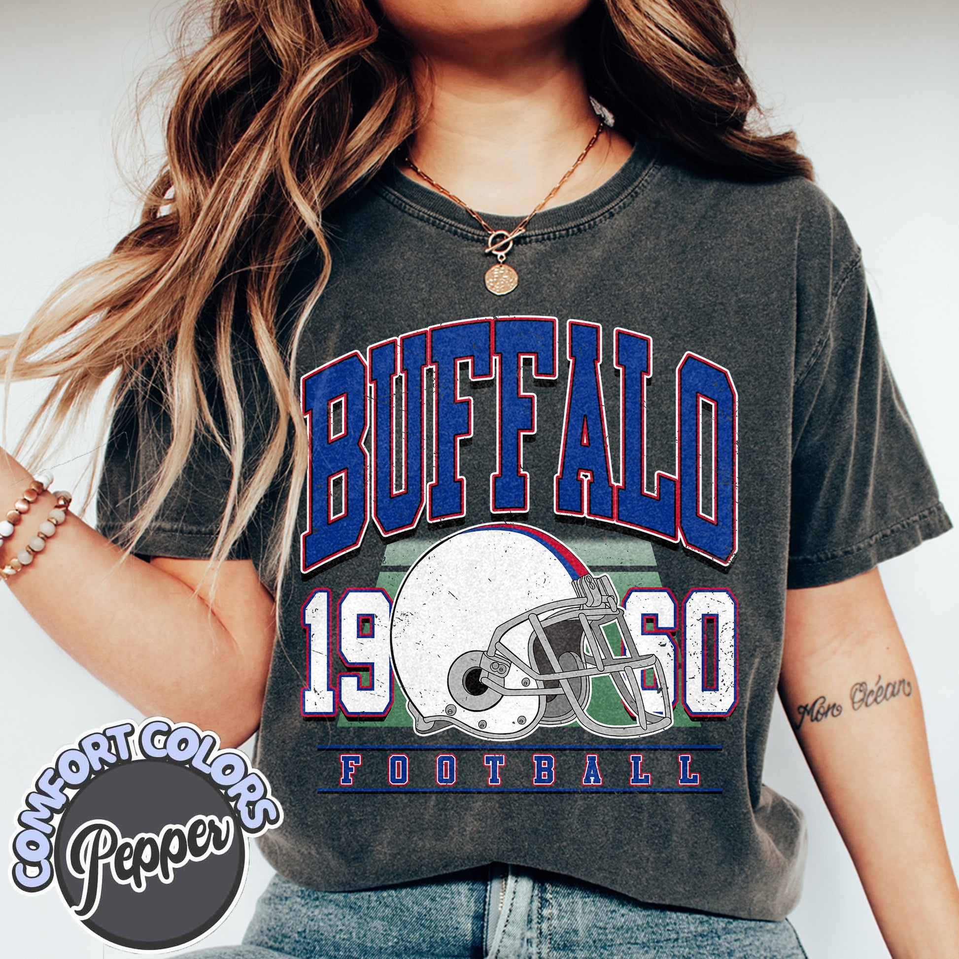 Unisex Buffalo football vintage t-shirt for men and women