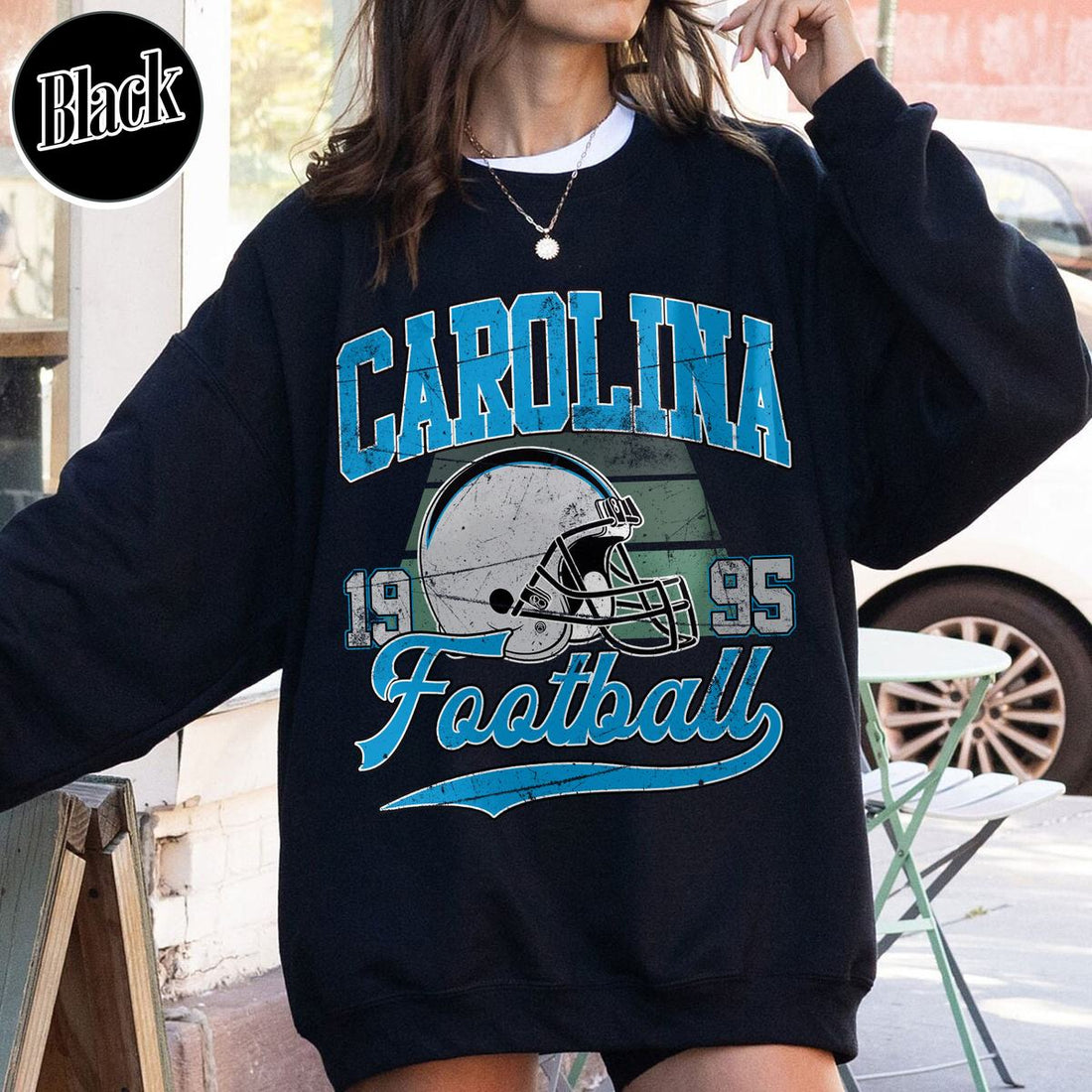 Unisex Carolina football vintage crewneck sweatshirt for men and women