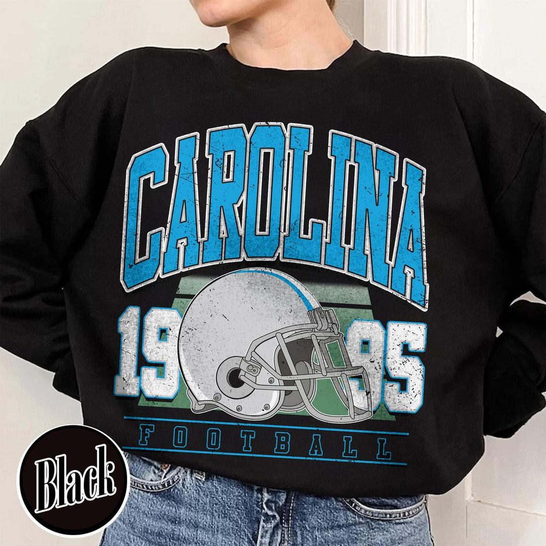 Unisex Carolina football vintage crewneck sweatshirt for men and women
