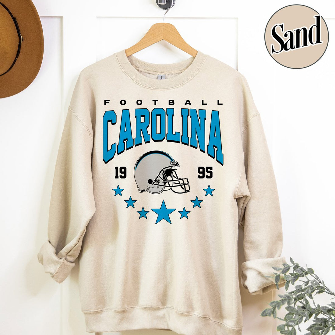 Unisex Carolina football vintage crewneck sweatshirt for men and women