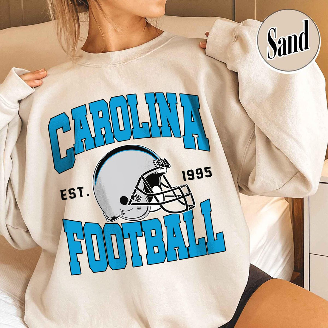 Unisex Carolina football vintage crewneck sweatshirt for men and women
