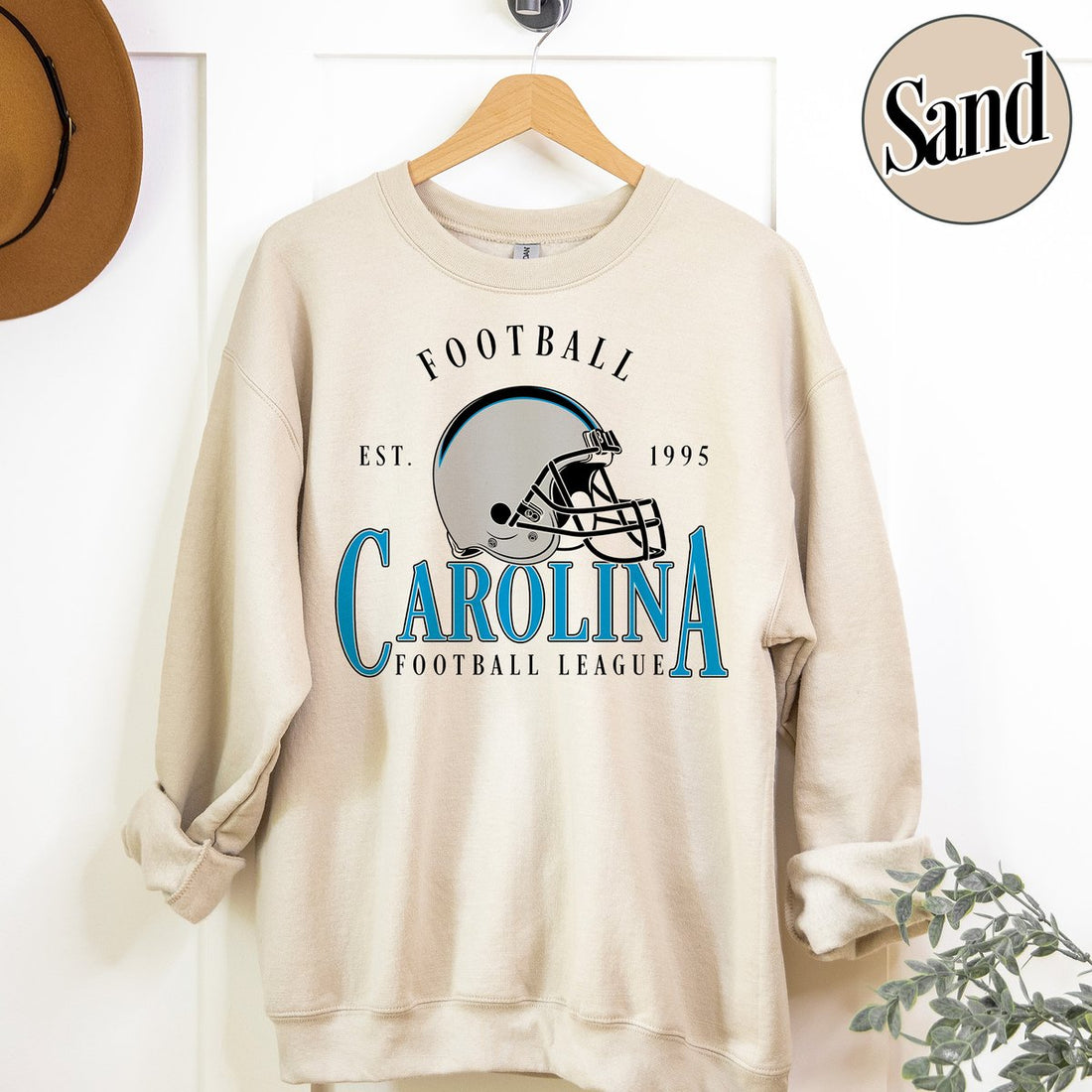 Unisex Carolina football vintage crewneck sweatshirt for men and women