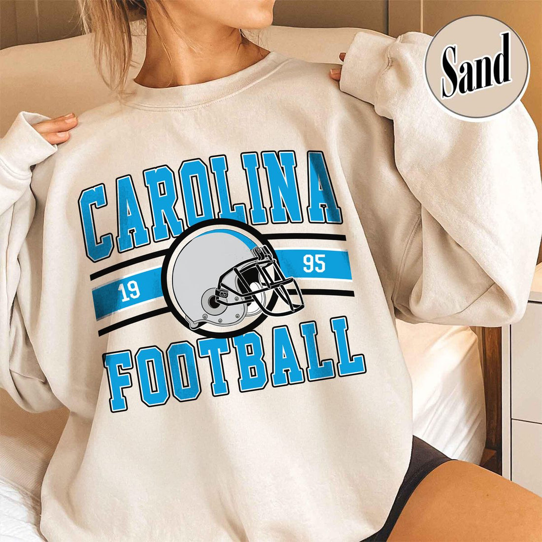 Unisex Carolina football vintage crewneck sweatshirt for men and women