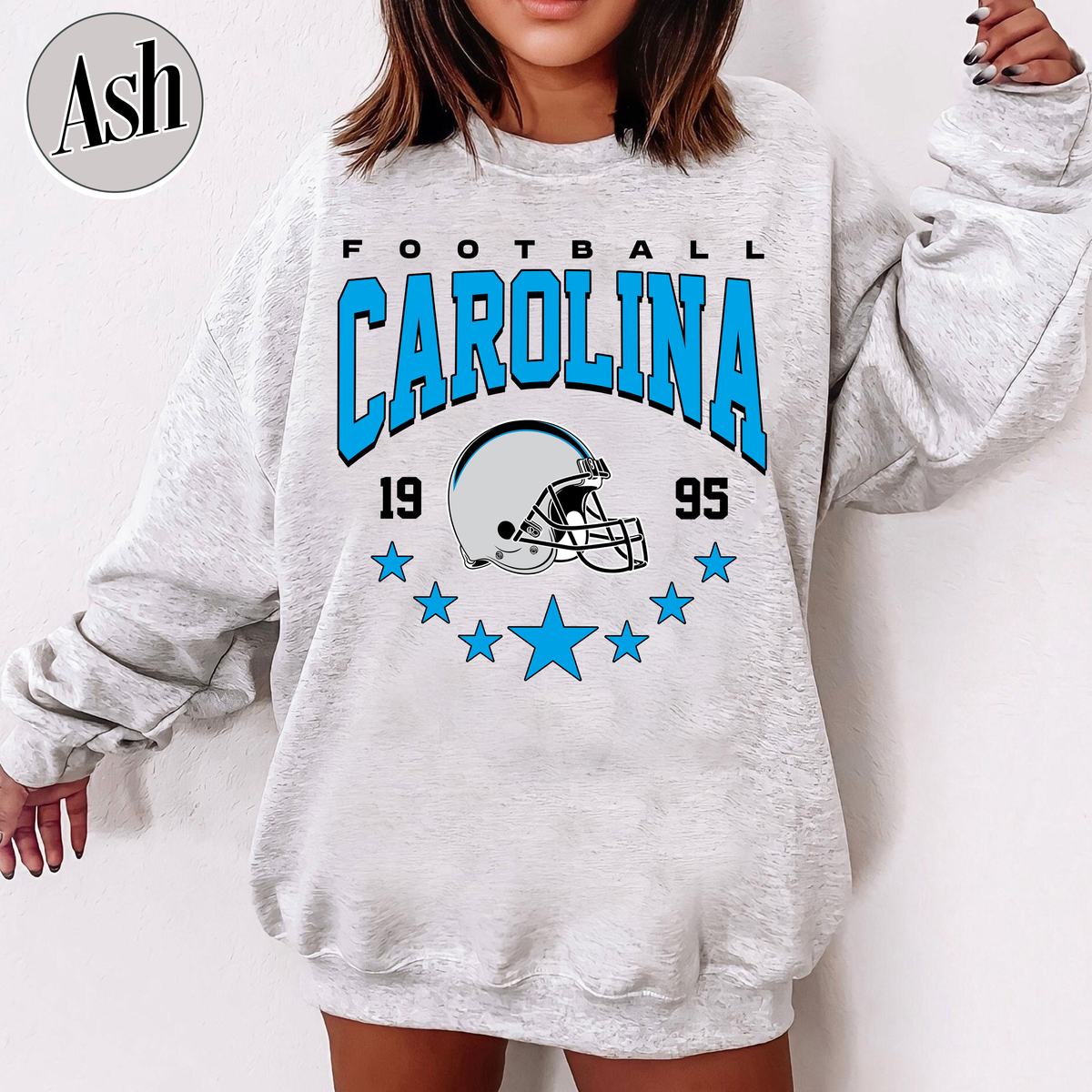 Unisex Carolina football vintage crewneck sweatshirt for men and women
