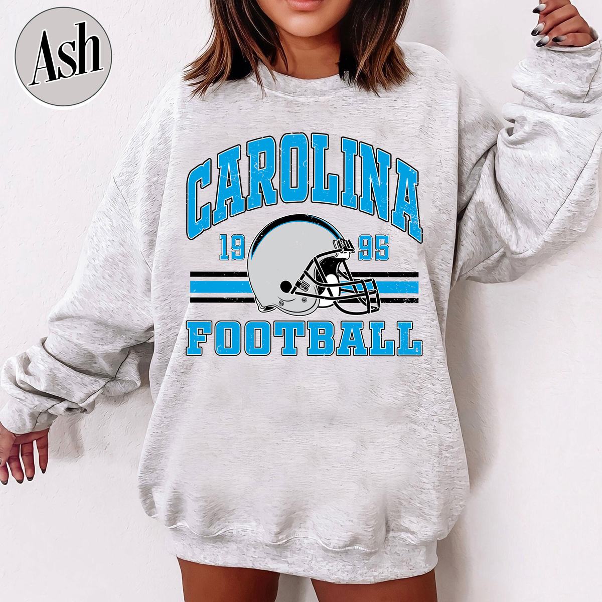 Unisex Carolina football vintage crewneck sweatshirt for men and women