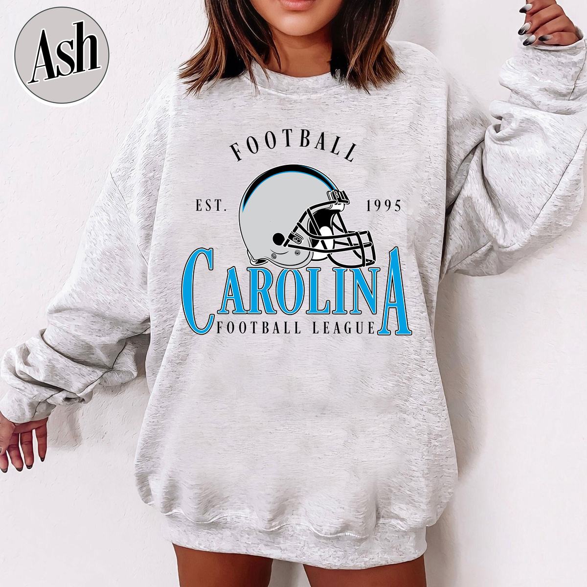 Unisex Carolina football vintage crewneck sweatshirt for men and women